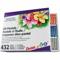 Pentel CHALK, OIL PASTELS, 432, AST, 432PK PENPHN12CP